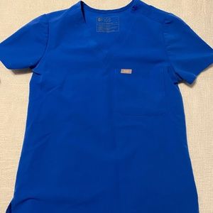 Figs Royal Blue Scrub Set
